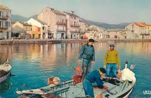 Postcard France Corse la marine de Macinaggio Cap Corse fisherman