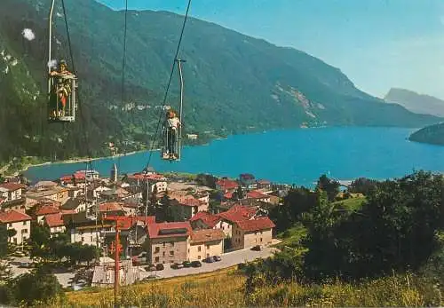 Postcard Italy Trentino stand up teleferique Molveno