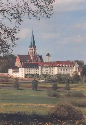 Postcard Germany place to identify castle church