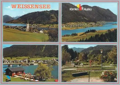 Mini-golf related multi view postcard Weissensee Austria