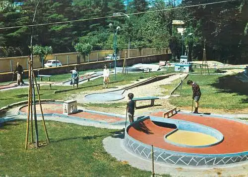 Mini-golf related postcard Giardini Publici Varese Italy