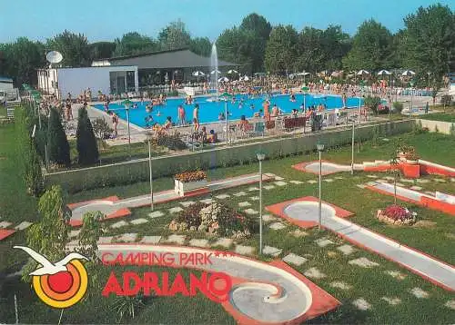 Mini-golf related postcard Camping Park Lido Adriano Italy