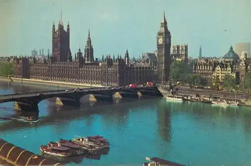 Postcard UK England London Parliament 1967