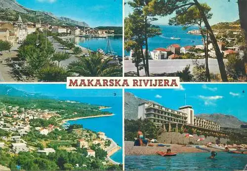 Postcard Croatia Makarska riviera 1978