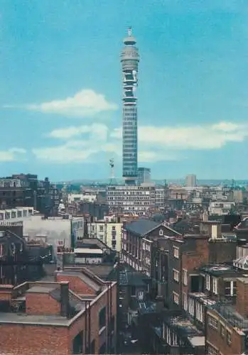 Postcard UK England London 1968 Post office tower