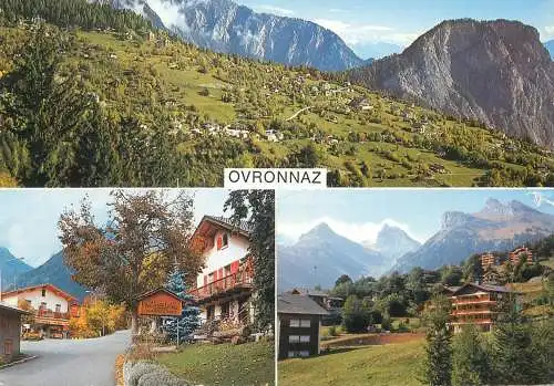Postcard Switzerland Valais station d'Ovronnaz 1990