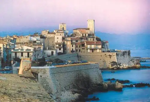 Postcard France Antibes Alpes Maritimes remparts 1999
