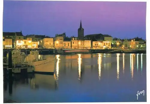 Postcard France Vendee Sables d'Olonne la Chaume Le port 1994