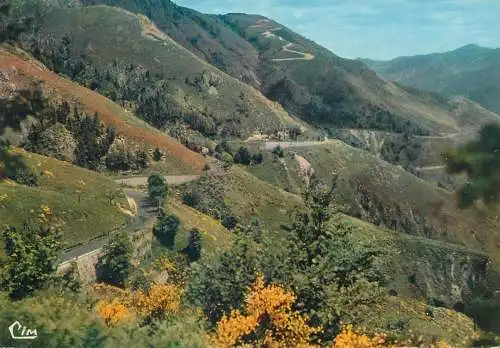 Postcard France l'Ardeche touristique Col de la Chavade 1984