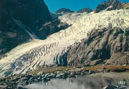 Postcard France la chute de Seracs du Glacier Blanc et le Lac Tuckett 1977