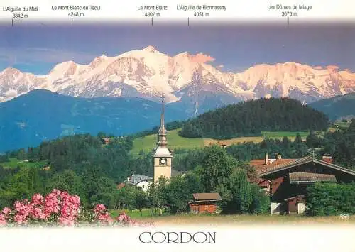 Postcard France Cordon mountain scene