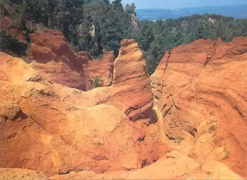 Postcard France Lumiere Luberon Rousillon les ocres