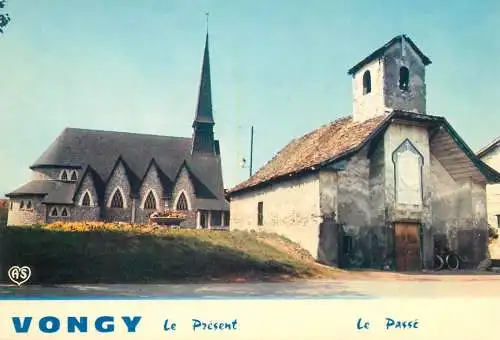 Postcard France Entre Thonon et Evian eglise ND du Leman 1978