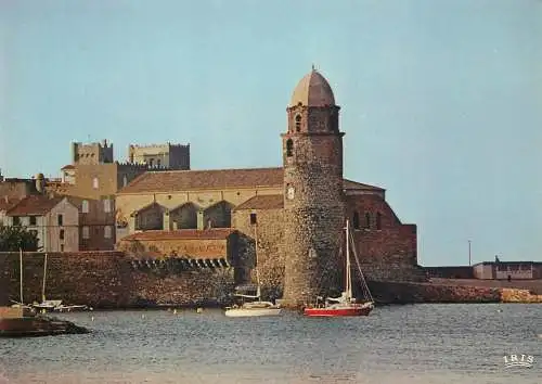 Postcard France Collioure l'eglise Notre Dame des Anges tour