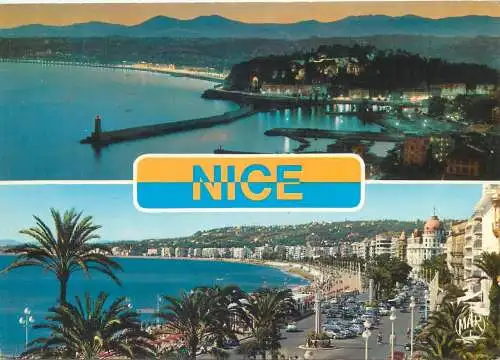 Postcard France Cote d'Azur Nice 1982