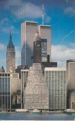 United States New York City Lower Manhattan and the World Trade Center 1982