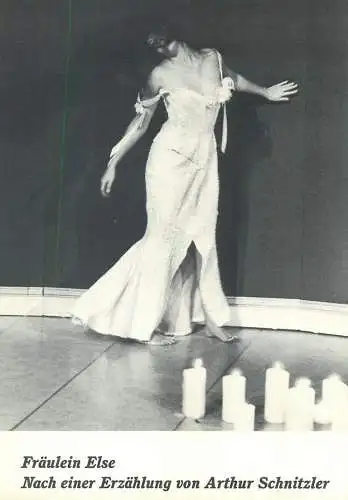 Fraulein Else based on a story by Arthur Schnitzler / Fräulein Else nach einer Erzählung von Arthur Schnitzler
