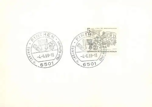Deutschland Finthen 1969 cancel