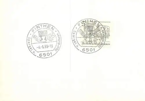 Deutschland Finthen 1969 cancel