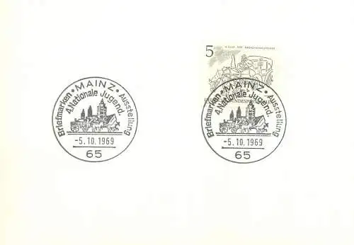 Deutschland Mainz 1969 cancel
