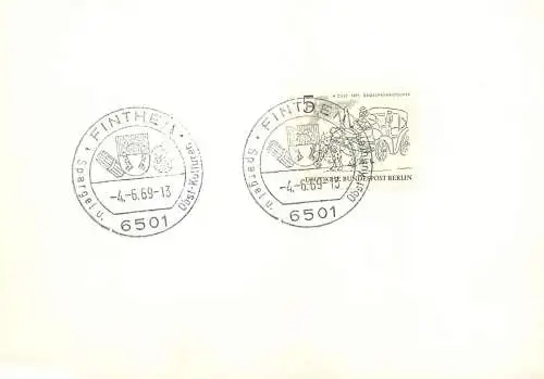 Deutschland Finthen 1969 cancel