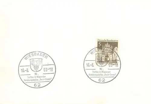 Deutschland Wiesbaden cancel 1969