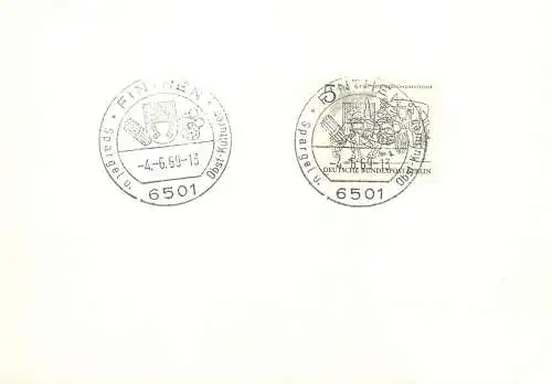 Deutschland 1969 Finthen cancel