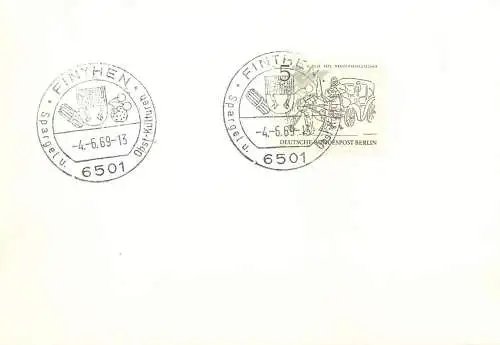 Deutschland 1969 Finthen cancel
