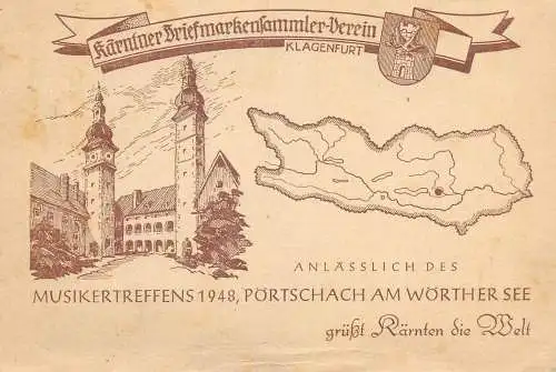 Karnten die Welt Briefmarkensammler-Verrein Klagenfurt Musikertreffens Portschach am Wortther See