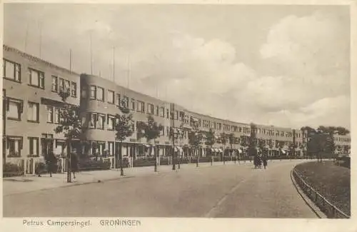 Postcard Netherlands Groningen Petrus Campersingel