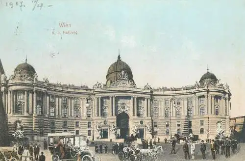 Postcard Austria Wien 1907 Hoiburg