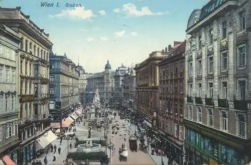 Postcard Austria Wien city center view