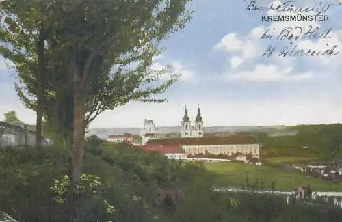Postcard Austria Kremsmünster landscape