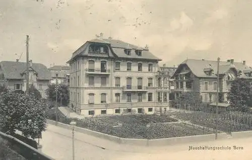 Postcard Switzerland Haushalfungsschule Bern 1909