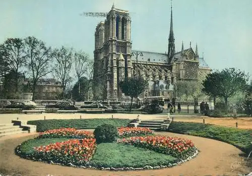 Postcard France Paris Notre Dame 1967
