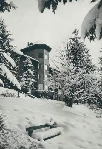 Postcard Hungary Mátraháza winter scene