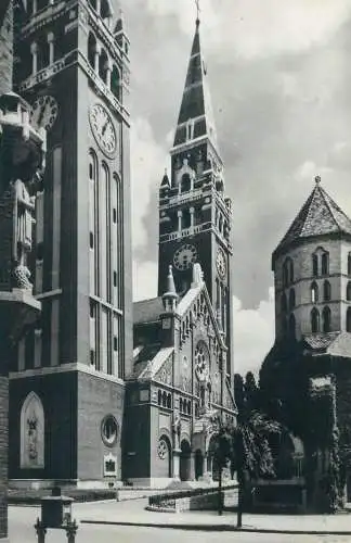 Postcard Hungary Szeged church 1963