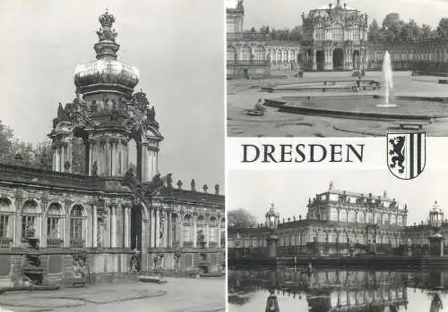 Postcard Germany Dresden multi view