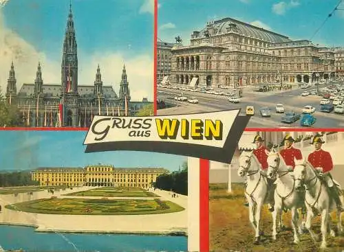 Postcard Austria Wien multi view