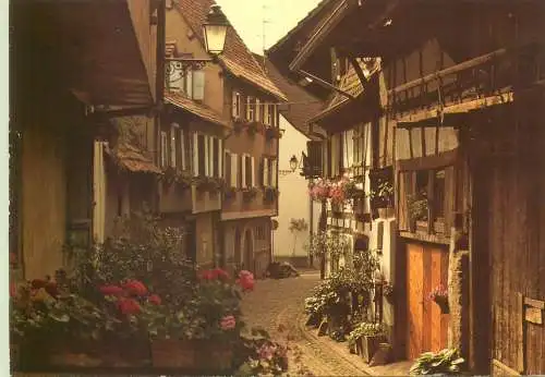 Postcard France Alsace Eguisheim 1987