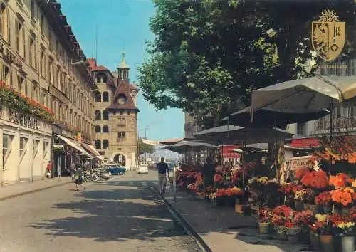 Postcard Switzerland Geneve Molard square