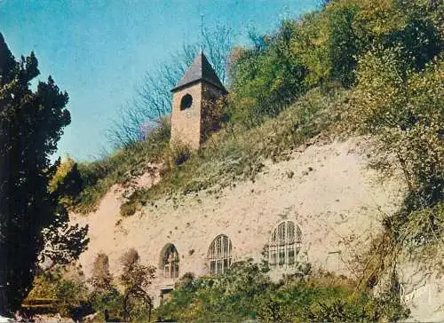 Postcard France Haute Isle eglise monolithe 1983