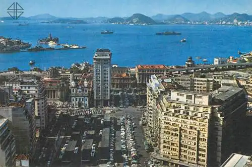 Postcard Brazil Rio de Janeiro 1968 aerial
