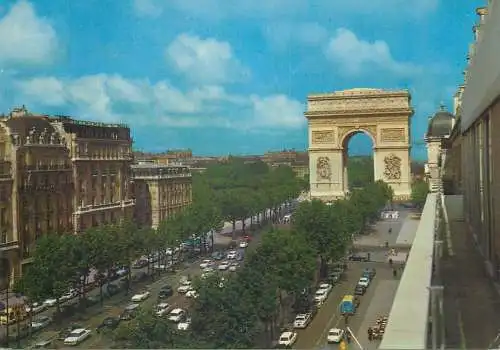 Postcard France Paris l'Arc de triomphe 1971