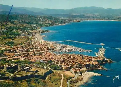 Postcard France Cote d'Azur Saint Tropez Var coast view 1969