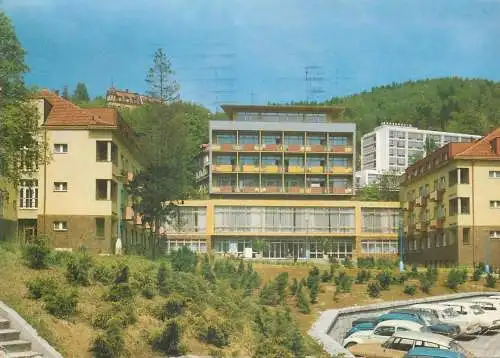 Postcard Czech republic Karlovy Vary sanatorium 1974