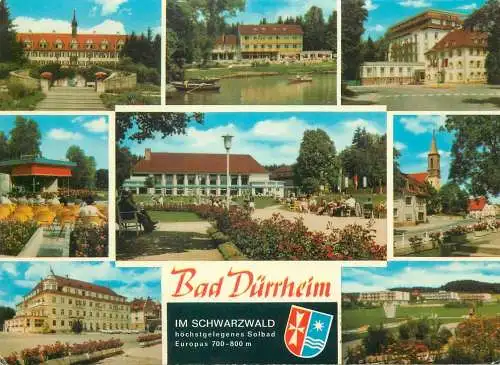Postcard Germany Bad Dürrheim multi view 1985