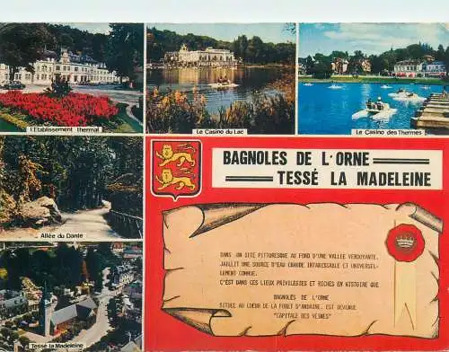 Postcard France Bagnoles de l'Orne multi view 1982