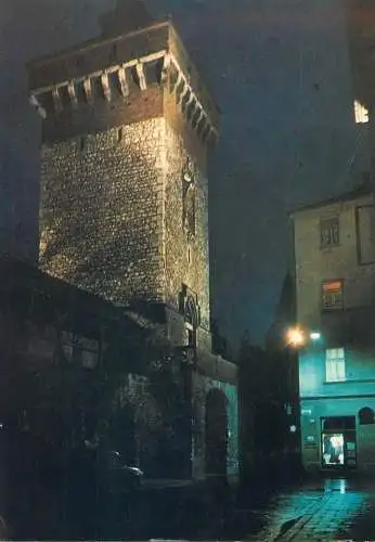 Postcard Poland Krakow Brama Florianska 1969 citadel