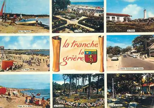 Postcard France Cote de Lumiere la tranche 1971 multi view